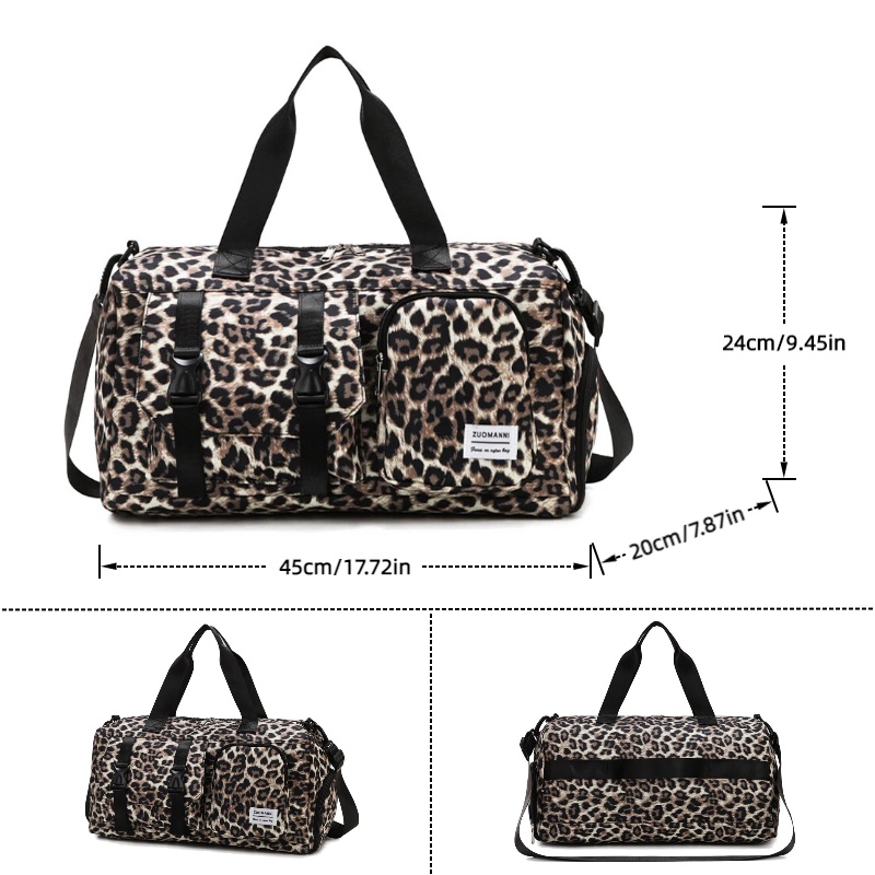 Fashionable Leopard Print Spor - Weekender Bag Duffle review and price