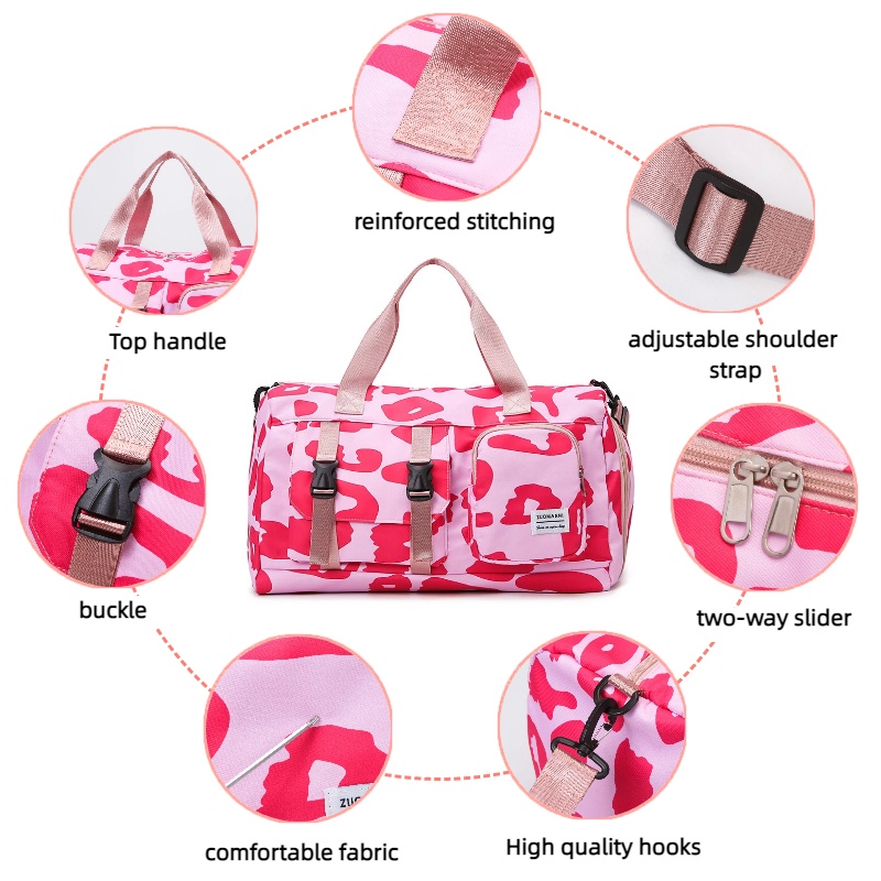 Fashionable Leopard Print Spor - Weekender Bag Duffle review and price