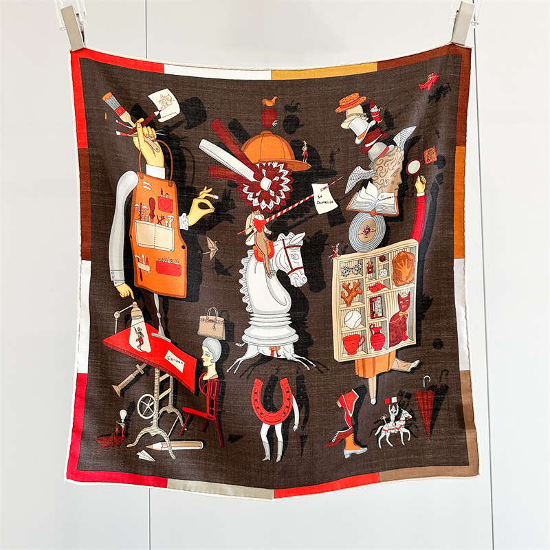 Two Faced Print Scarf 65CM Sca - Luxury Bags Hong Kong review and price