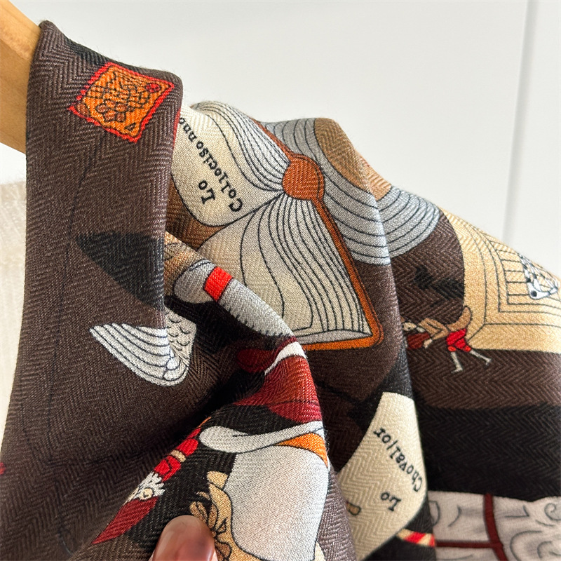 Two Faced Print Scarf 65CM Sca - Luxury Bags Hong Kong review and price