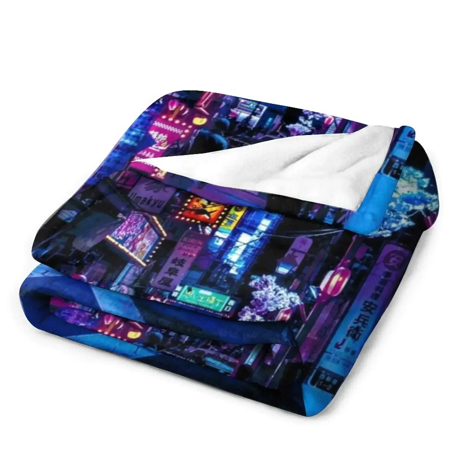 Blue Tokyo Alleys Throw Blanke - Luxury Bags In Tokyo review and price