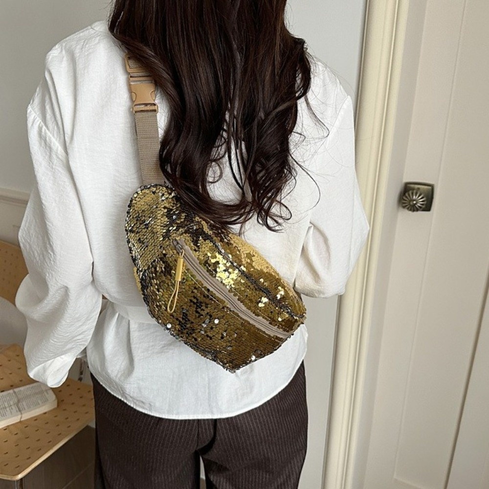 Luxury Glitter Sequin Waist Pa - Luxury Bags Korea review and price