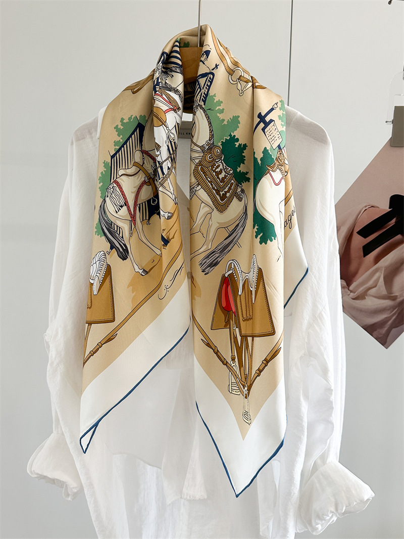 90cm Silk Scarf Luxury Square  - Luxury Bags Hong Kong review and price