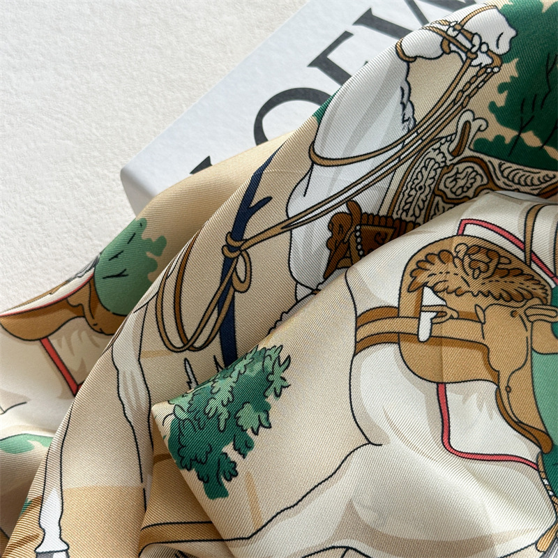 90cm Silk Scarf Luxury Square  - Luxury Bags Hong Kong review and price