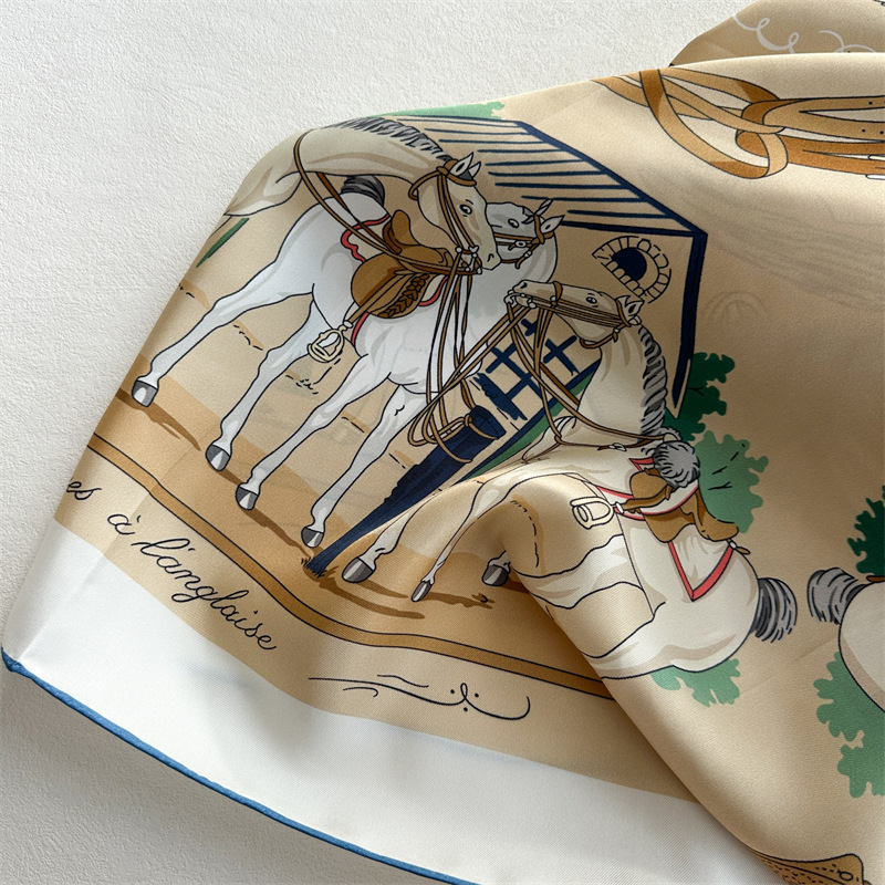 90cm Silk Scarf Luxury Square  - Luxury Bags Hong Kong review and price