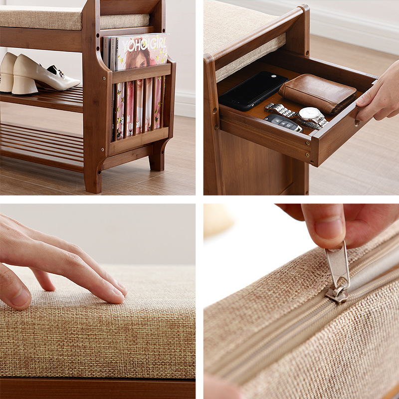 Retro style bamboo shoe cabine - Luxury Bags Levels review and price